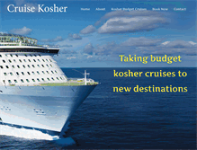 Tablet Screenshot of cruisekosher.com